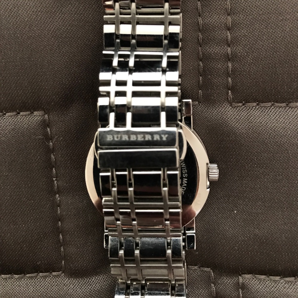Burberry Check Stamped Stainless Steel Watch - Picture 3 of 6